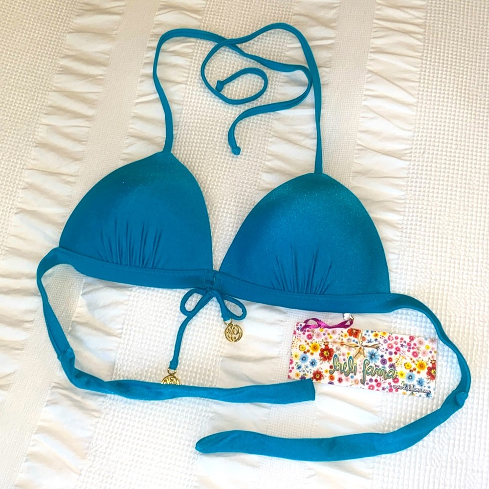 NWT, Luli Fama Molded TriangleBikini Top